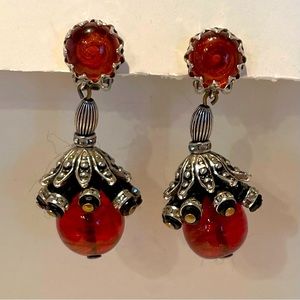 Rare vintage Schiaparelli Demi parure - earrings and bracelet - 1930s